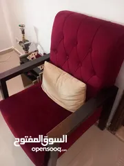  2 طقم كنب 7مقاعد  خشب لاتيه وزان مع بعض