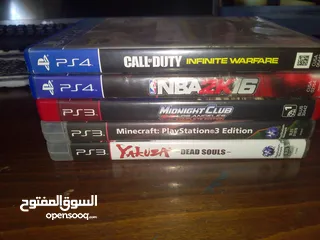  1 اقراص PS4/PS3 استعمال ايام قليلة جدا في حالة ممتازة جدا مثل الجديد بجودة جدا جدا ممتازة والعاب مميزة