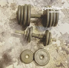  1 دامبلز  رفع اثقال للبيع مع جميع الاوزان