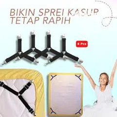  1 مشدات   رباعيه مطاط شد شرشف كڤر السرير  و رتابته و بقاءه مشدود على فرشه السرير دوما