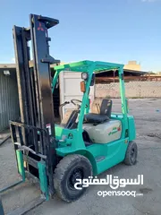  1 رافعه شوكيه للبيع نوع ميتسوبيشي ديزل  موديل 2007 عموله 2.5 ارتفاع السبايه 4 م ونص ماتيك