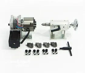  1 روتاري رولر صناعي مع الدرايفر الخاص فيه  Industrial Rotary Roller لماكينات القص/ليزر و الخراطة