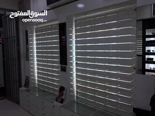  7 ديكور محل نظارات حديث للبيع كامل بسعر مغري جداً