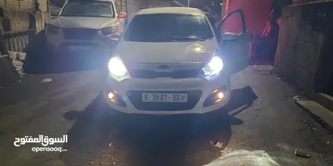 3 كيا ريو 2013 مطور 1400 تيربو ديزل سيارة منفوطة مش ناقصة برعي