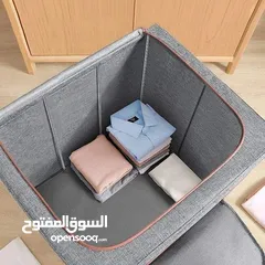  19 شنط تخزين صناديق ترتيب الملابس عدد 3 حجم كبير صناديق تخزين ملابس - Clothes Organiser صندوق تخزين قما