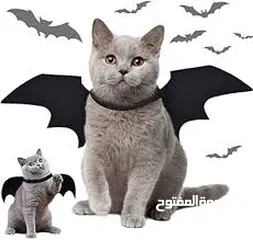  1 منظر اجنحه طائره توضع على ظهر قطه او كلب زينه حزامين تحكم بالحجم