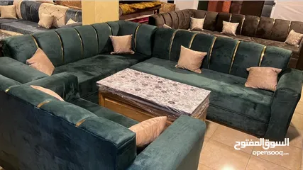  3 طقم كورنر شرحات 7 مقاعد بسعر 155