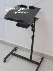  6 طاولات لابتوب مكتب متحركة بجميع التصاميم خشب قاعدة حديد بعجلات Laptop Desk متوفر بالوان Table mate