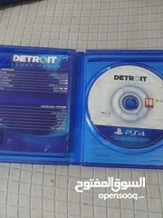  3 أسطوانة لعبة Detroit: Become Human مدبلجة عربي ps4 بدون خدش واحد