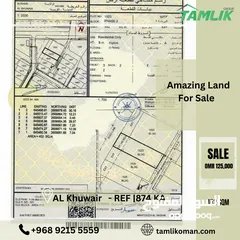  1 Amazing Residential  Land For Sale In AL Khuwair REF 874KA