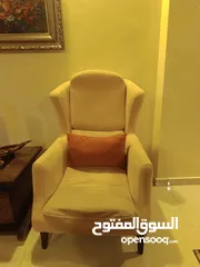  4 كنب معيشه مودرن 7 مقاعد مستعمل+ سجاده + برداي