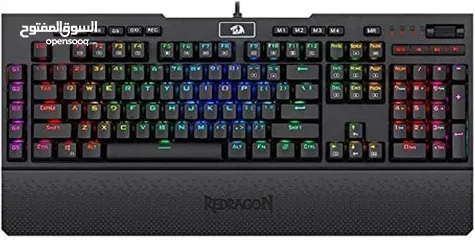  2 Redragon K586 Brahma RGB Mechanical Gaming Keyboard – Blue Switches