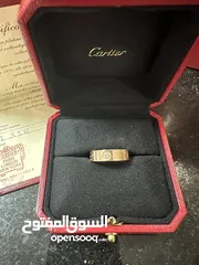  1 Cartier Love 18k Yellow Gold Band Ring, 54 size