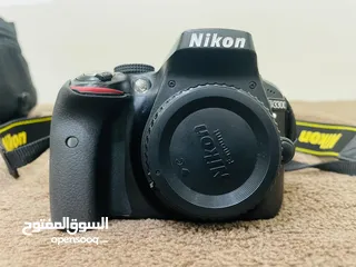  1 Nikon D3300 camera With Two Lenses