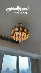  3 ثريا كلاسيك وثريا LED  Big Classic Chandelier and two LED small chandeliers