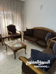  2 طقم كنابيات خشب زان مع طاولة سفرة