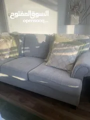  3 2 Sofas for 1000 - Gray 3 + 2 seater sofa for sale - cash payment ONLY كنب 2 قطعة