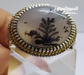  17 خاتم بحجر عقيق يماني فاخر منقوش اية