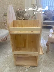  2 مكتبة اطفال مع قاعدة متحركة