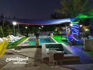  18 مزرعة للإيجار اليومي والاسبوعي والشهري مساحة كبيرة  مسبح / جاكوزي جلسات هادئة  غرف مكيفة مطبخ مجهز