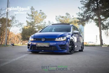  1 GOLF R 420 HP فل تعديل  فل اضافات  رخصة و تامين لشهر سته  دفع رباعي  امكانية البدل وارد  فحص نظيف