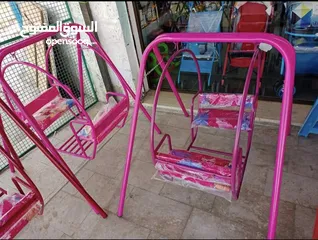  3 مرجيحة مزدوجة للاطفال   تمنح الطفل جوا من المتعة واللعب  مرجيحه حديد بمواصفات عاليه