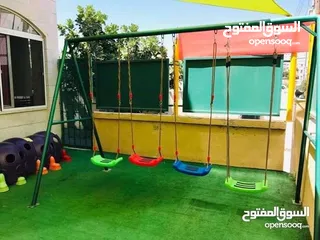  9 جميع العاب الحدائق والمتنزهات والحضانات من مراجيح وسحاسيل وكراسي بحر واطقم تارتان