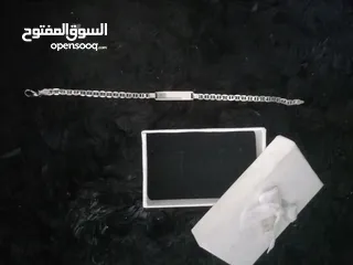  4 أسوارة فضة رجالي مختومة 925