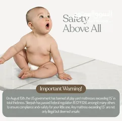  8 فرشة أطفال محمولة قابلة للطي ماركة Sleepah جديد
