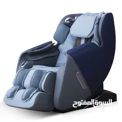  1  كرسي المساج يو نوفا من آريس لون ازرق وبيج 8 برامج المساج اوتوماتيكية لكامل الجسم