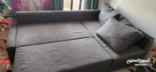  2 كنبة-سرير زاوية مع تخزين Corner sofa-bed with storage