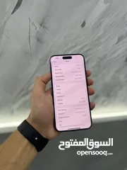  2 ايفون 15 برو ماكس 256 جيجا  مستعمل وكالة بحالة الجديد ‏‎نسبة البطارية 100%
