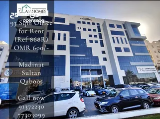  1 Office Space 93 Sqm Semi Furnished for rent in Manidat Sultan Qaboos REF:868R