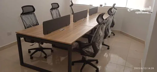  24 خلية عمل زحكات اثاث مكتبي ورك استيشن -work space -partition -office furniture -desk staff work stati