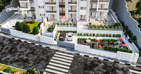  3 شقة 117 متر مع حديقة 136 متر و مدخل خاص ومصف سيارة خاص للبيع في عين مصباح مقابل جامعة القدس المفتوحة
