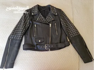  1 Leather biker jacket Zara Size M