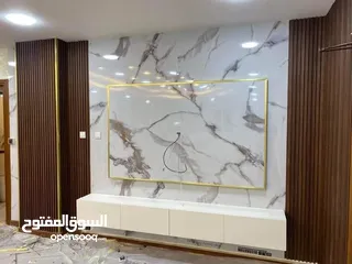  1 بديل الرخام وبديل الخشب وبديل الحجر والشيبورد والجبسن بورد ورق جدران كرميد