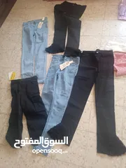  1 ملابس  بناتي  تونزات عدد 2وفستان  و4بلاطين جنز وكتان وطقم تونز وبنطلون جب كلوت  جديد