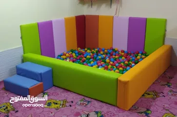  2 بركة طابات مترين في مترين مع 2000 طابة