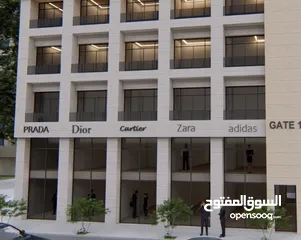  2 محل للايجار طابق ارضي على الشارع  في عبدون الشمالي، عمارة الموسيقار- 67 متر مربع ، طابقين, ارضي +1..