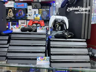  11 اجهزة بلاستيشن بحالة الوكالة كفاله خطيه  هديه مع كل جهاز عالم ارجوان للبلاستيشن