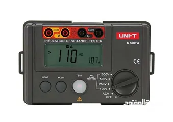  1 يتوفر لدينا جهاز مقاومة العزل (ميجر)  #UNI_T_UT500  1-AC voltage measurement   *يقوم بقياس الجهد