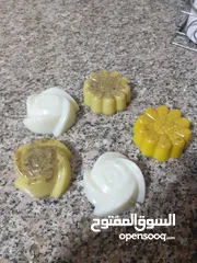  3 صابون طبيعي  صناعة منزلية شمع معطر