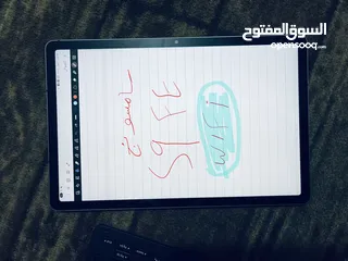  1 تابلت سامسونج جالكسي s9 fe wifi مع الكيبورد الاصلي بسعر مغري  استخدام خفيف شبه الجديد نظيف جدا جدا