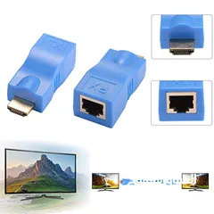  4 HDMI EXTENDER BY CAT-6E/6 CABLE اتش دي ام اي اكستندر 