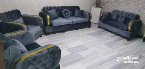  13 طقم ستيل فل كبتونيه 7 مقاعد