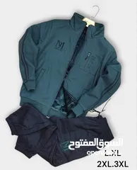  6 بجامه رجالي لاكوست مبزر مكفول ما بوبر  مبطن فرو  M L Xl Xxl