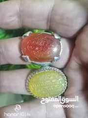  2 للبيع خاتم منقوش علية اية قرآنية