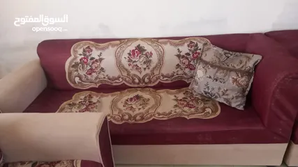  3 كنب كورنر جيد جدا خشب تقيل بسعر حرق