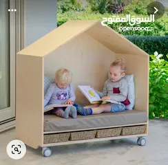  2 خزائن ومكتبات خشبية تصميم يدوي